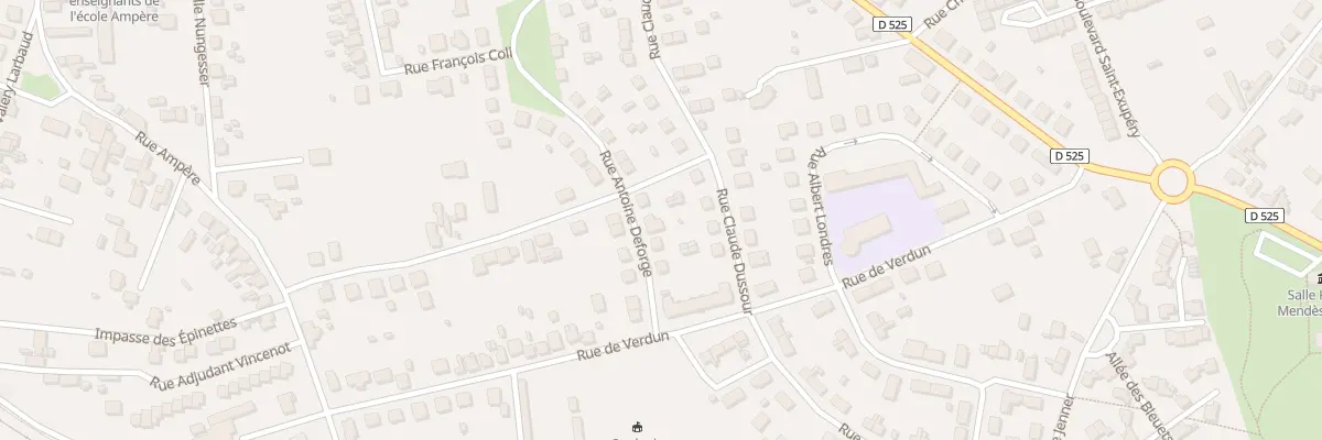 Plan du 26 Rue Antoine Deforge à Yzeure