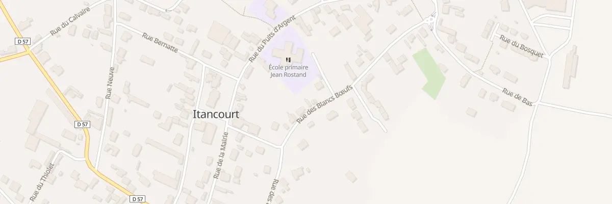 Plan du 19 Rue des Blancs Boeufs à Itancourt