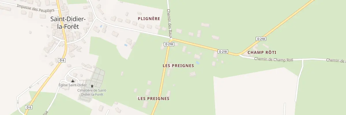 Plan du 14 Rue des Haras à Saint-Didier-la-Forêt