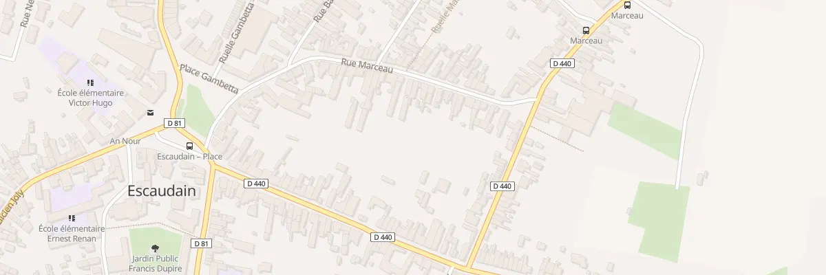 Plan du 42 Rue Marceau à Escaudain