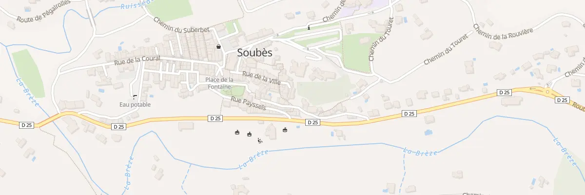 Plan du 34 Rue de la Ville à Soubès