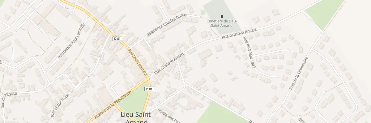 Plan du 28 Rue du Marechal Foch à Lieu-Saint-Amand