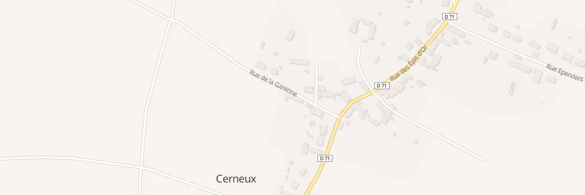 Plan du 5 Rue de la Garenne à Cerneux