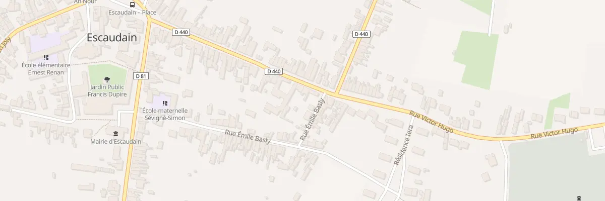 Plan du 44 Rue Victor Hugo à Escaudain