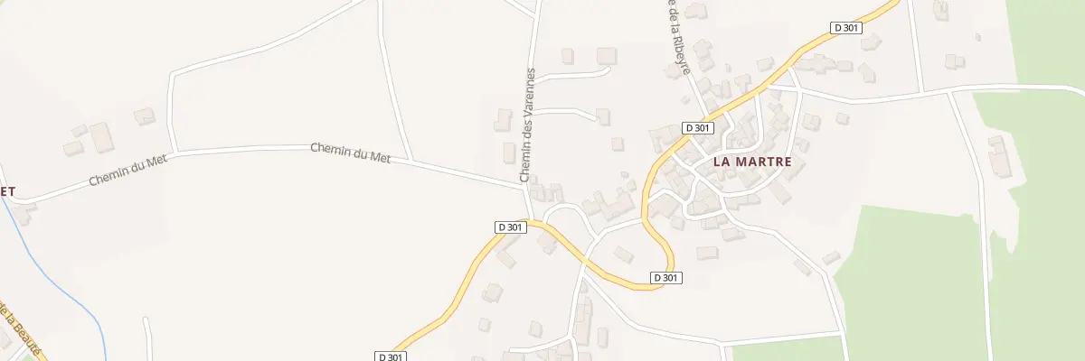 Plan du 5083 La Martre à Montmorin