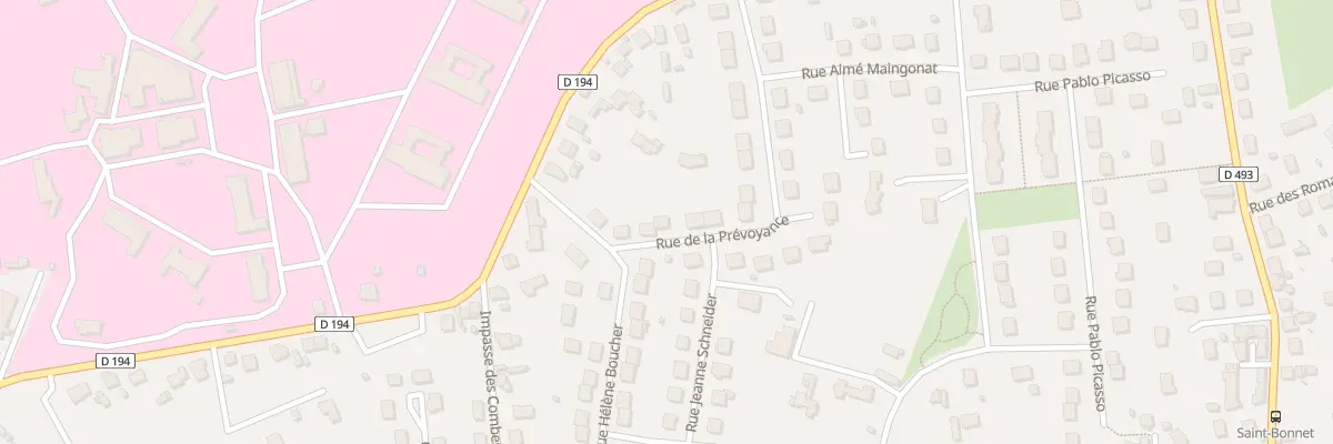Plan du 24 Rue de la Prévoyance à Yzeure