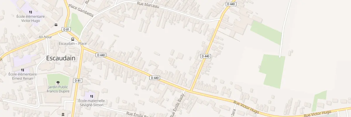 Plan du 47B Rue Victor Hugo à Escaudain