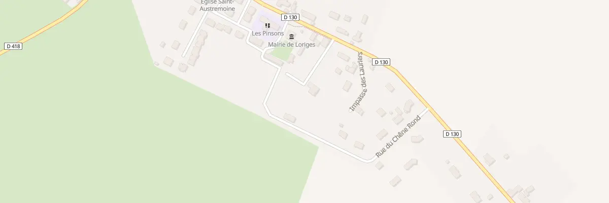 Plan du 14 Rue du Chêne Rond à Loriges