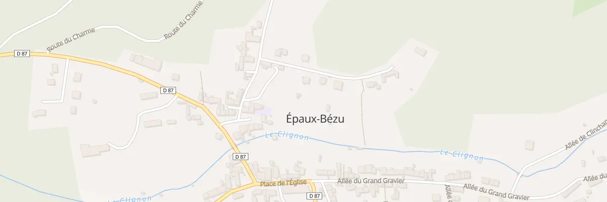 Plan du 2 All de la Garenne à Épaux-Bézu