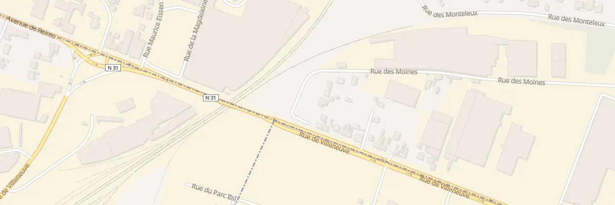 Plan du 835 Rue des Moines à Villeneuve-Saint-Germain