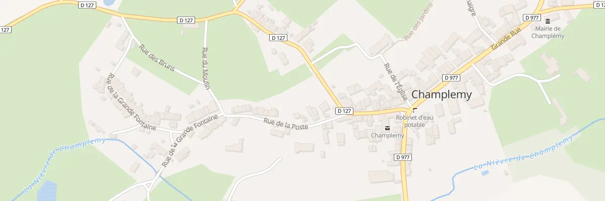 Plan du 26 Rue de la Poste à Champlemy