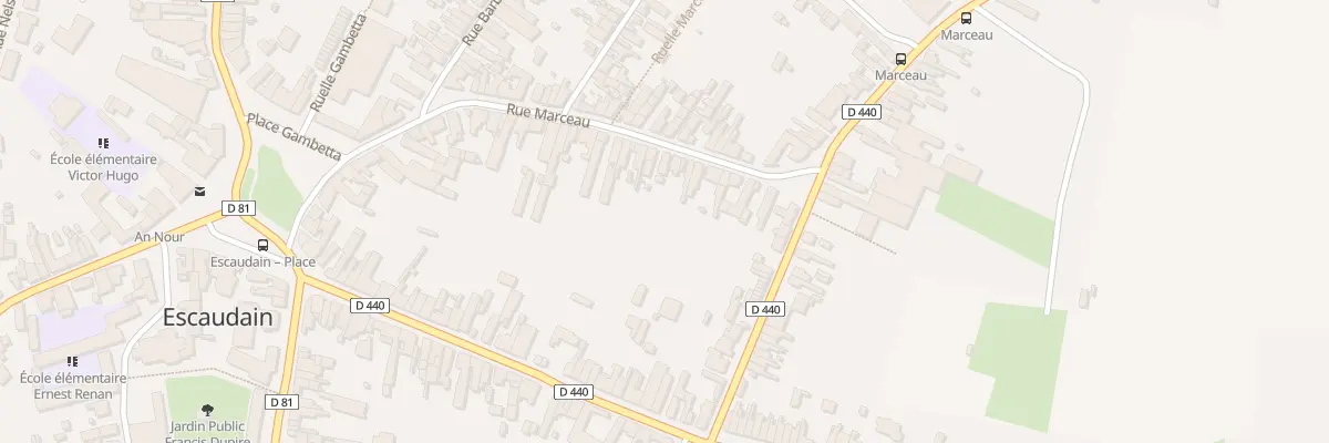 Plan du 48A Rue Marceau à Escaudain