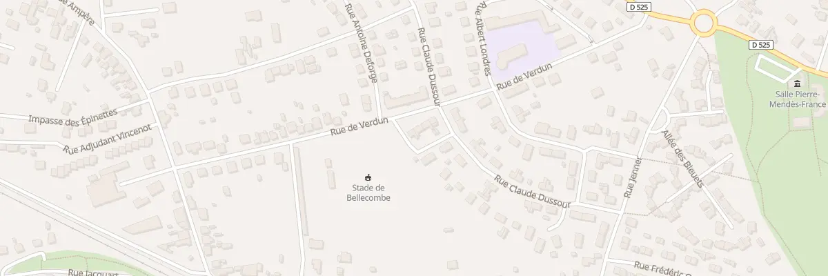 Plan du 22 Rue de Verdun à Yzeure
