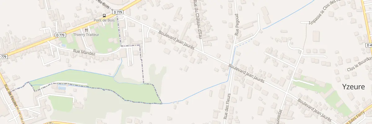 Plan du 43 Bd Jean Jaurès à Yzeure