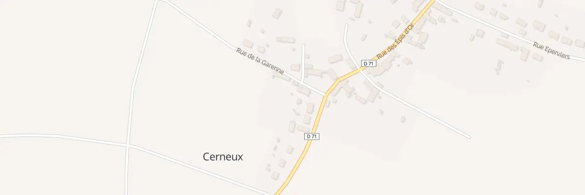 Plan du 3 Rue de la Garenne à Cerneux