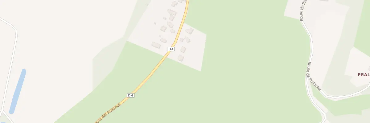 Plan du 2 Rte des Platanes à Culhat