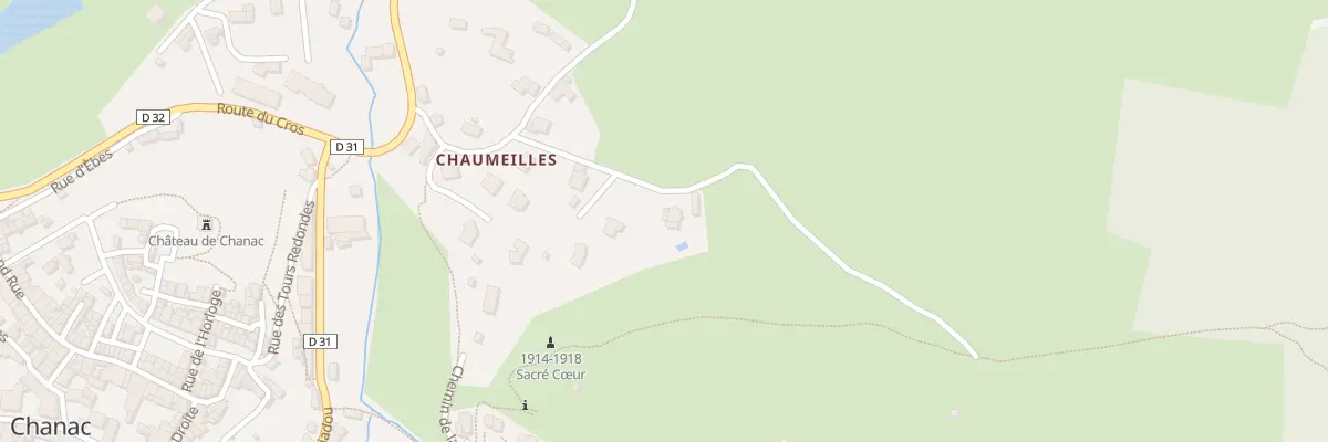 Plan du 10 Che des 3 Noyers à Chanac