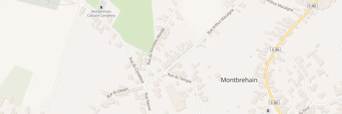 Plan du 9 Rue Arthur Macaigne à Montbrehain