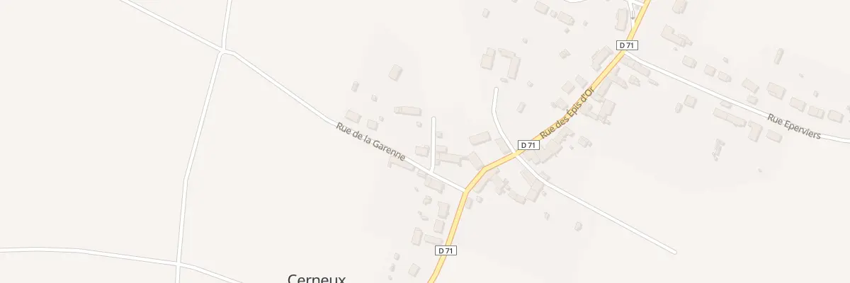Plan du 6 Rue de la Garenne à Cerneux
