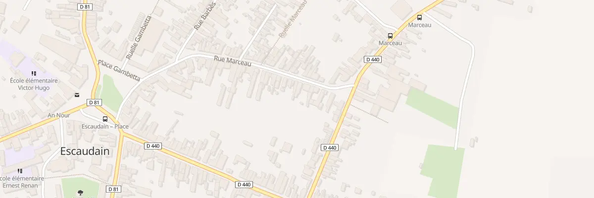 Plan du 52 Rue Marceau à Escaudain