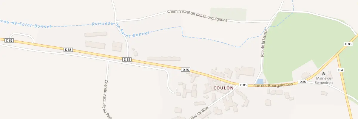 Plan du 27 Coulon à Sementron