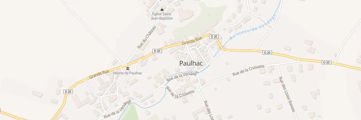 Plan du 2 Rue de la Baffie à Paulhac