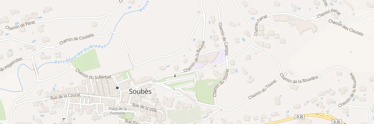 Plan du 49 Che de la Baume à Soubès