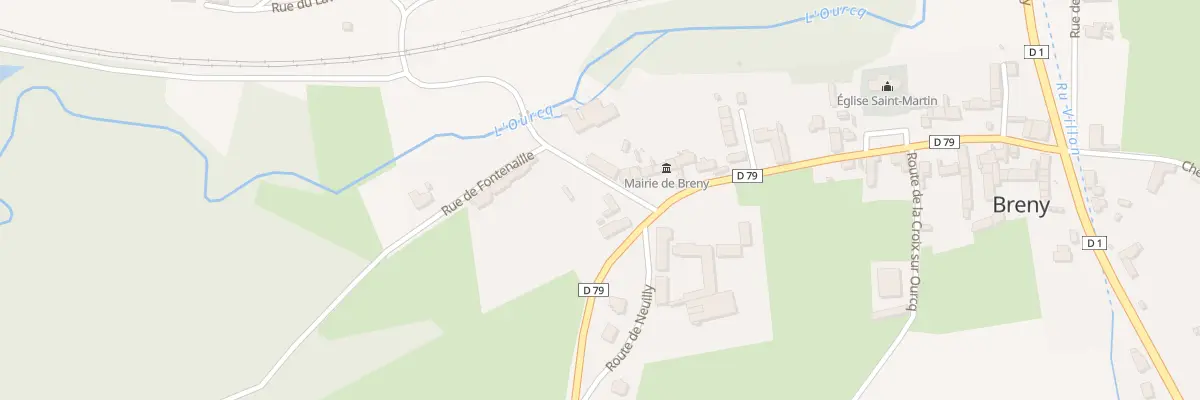 Plan du 1 Rue de Montbard à Breny