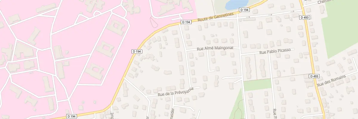 Plan du 10 Rue de la Prévoyance à Yzeure