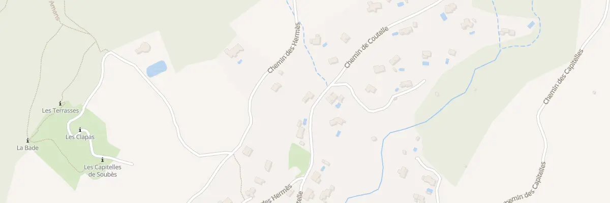 Plan du 889 Che de Coutelles à Soubès