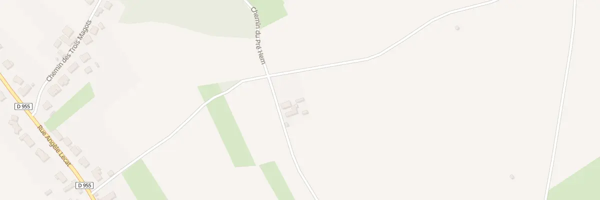 Plan du 191 Che du Pre Hem à Rumegies