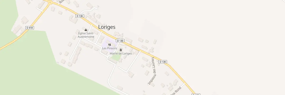 Plan du 33 Rte du Bourg à Loriges