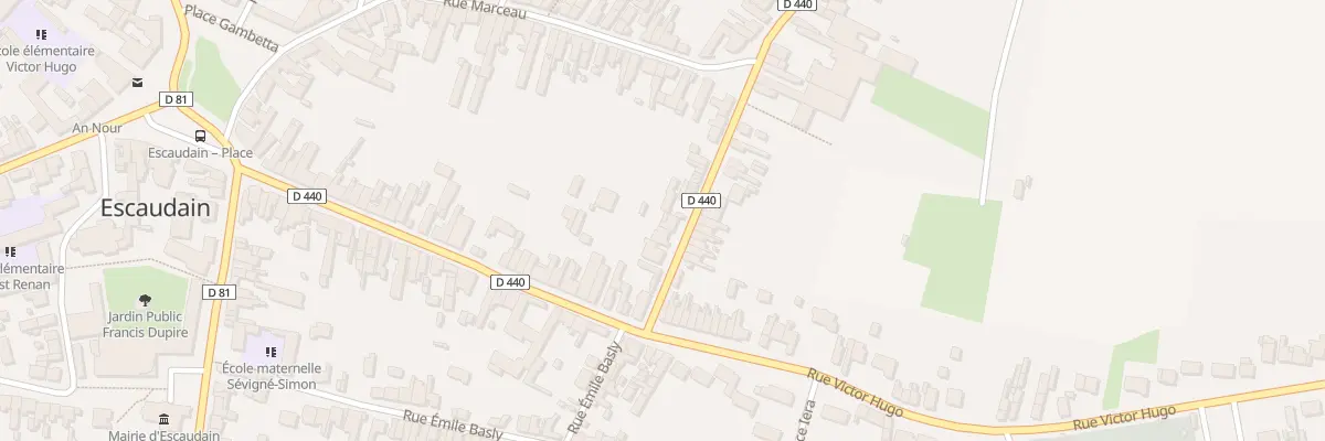 Plan du 1B Rue Camille Desmoulins à Escaudain