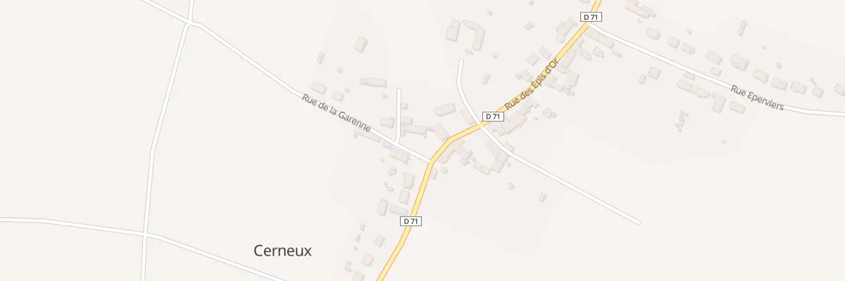 Plan du 4 Rue de la Garenne à Cerneux