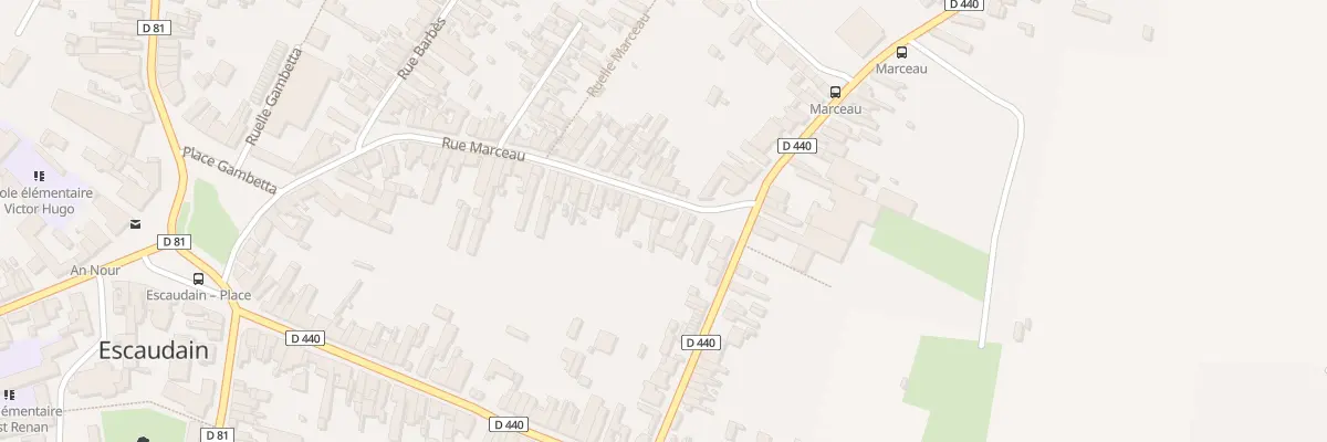 Plan du 58 Rue Marceau à Escaudain