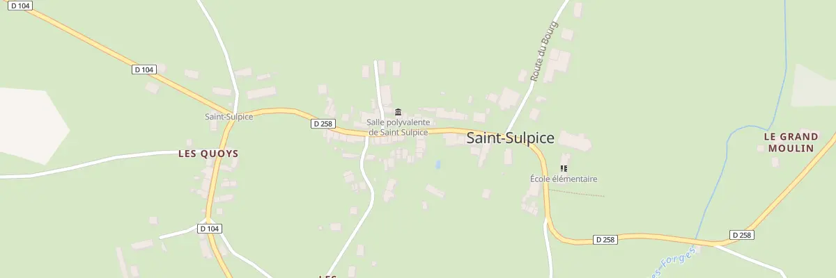 Plan du 15 Rte du Bourg à Saint-Sulpice