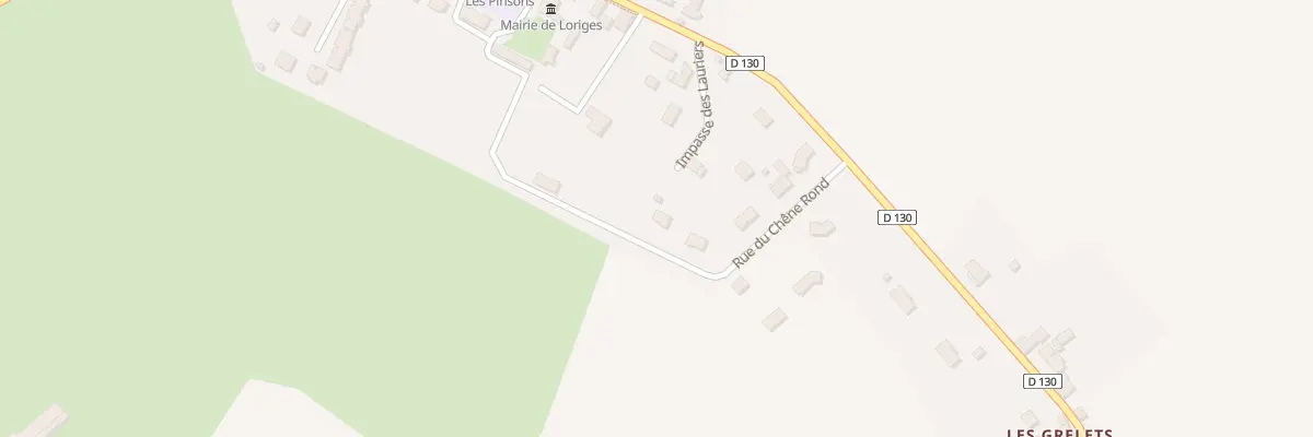 Plan du 10 Rue du Chêne Rond à Loriges