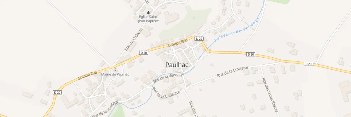 Plan du 6 Rue du Charron à Paulhac