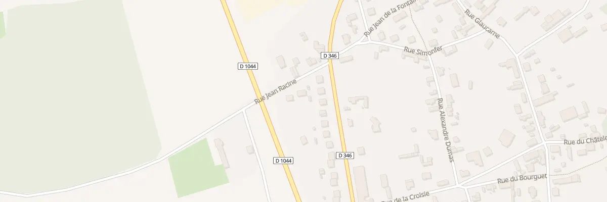 Plan du 1 Rue Jean Racine à Vendeuil