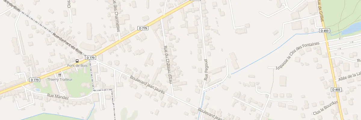 Plan du 16 Rue du Chateau-d’Eau à Yzeure
