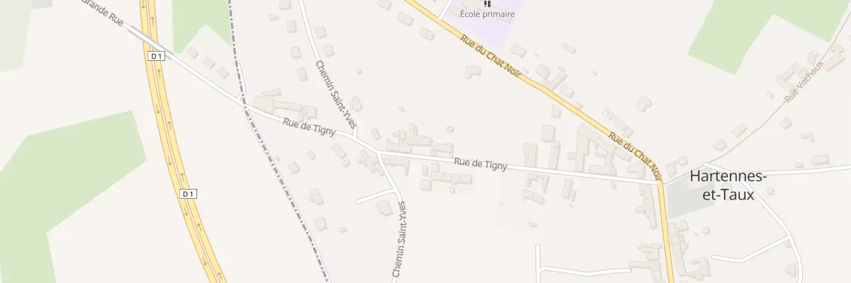 Plan du 18 Rue de Tigny à Hartennes-et-Taux