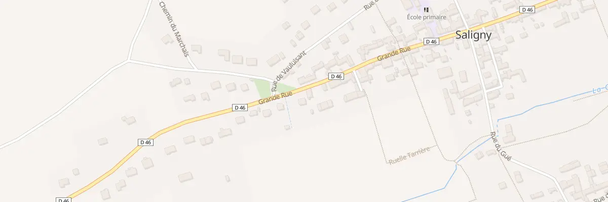 Plan du 84 Gr Grande Rue à Saligny