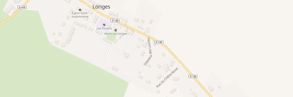Plan du 2 Imp des Lauriers à Loriges