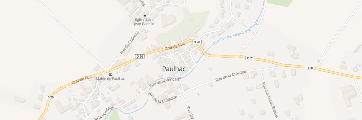 Plan du 9 Rue du Charron à Paulhac