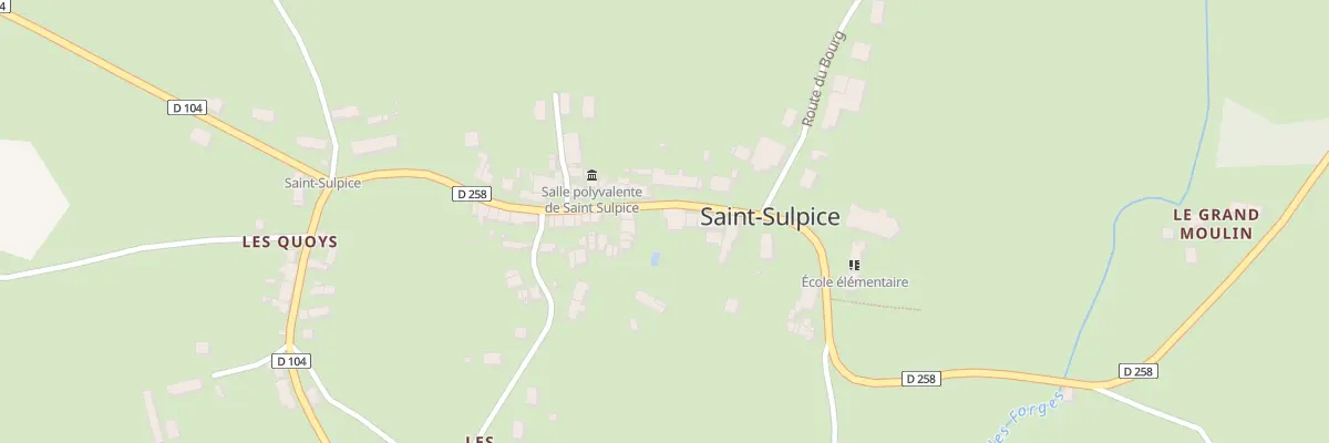 Plan du 13 Rte du Bourg à Saint-Sulpice