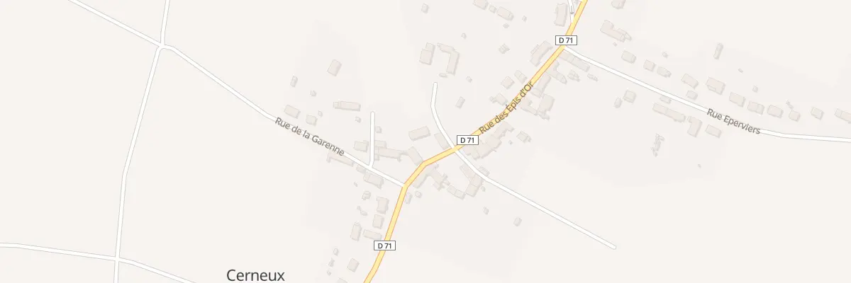 Plan du 31 Rue des Epis d’Or à Cerneux