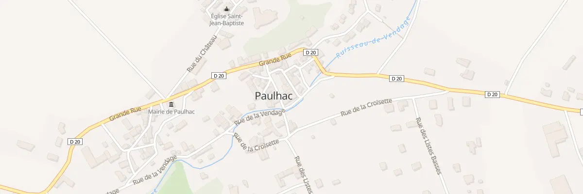 Plan du 8 Rue des Caves à Paulhac
