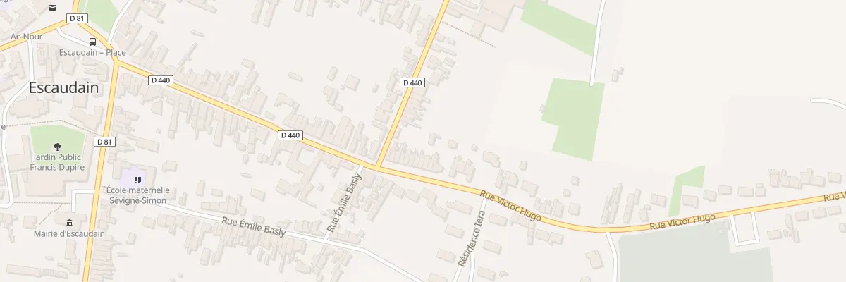 Plan du 71 Rue Victor Hugo à Escaudain