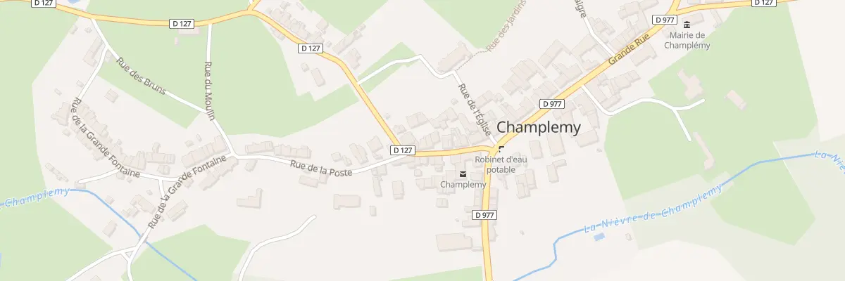 Plan du 18 Rue de la Poste à Champlemy