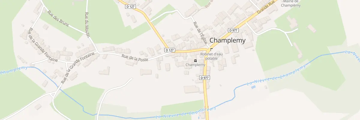 Plan du 13 Rue de la Poste à Champlemy